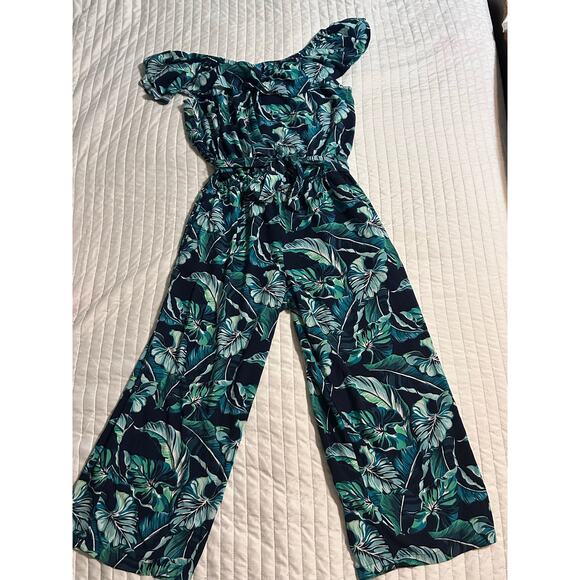 Tommy Bahama Tropical Off-Shoulder Ruffle Jumpsuit – Size M – Style TSW90622C - Picture 3 of 6